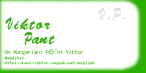 viktor pant business card